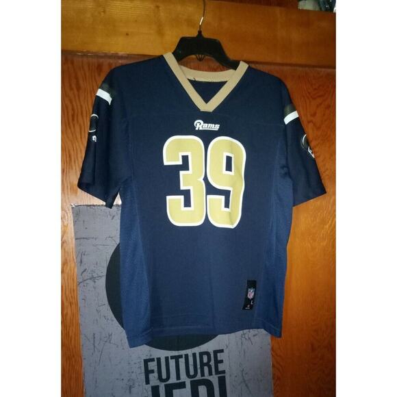 Stedman Bailey Auto Rams Jersey #39 Steven Jackson NFL Youth Large 14/16 Blue - Picture 7 of 7